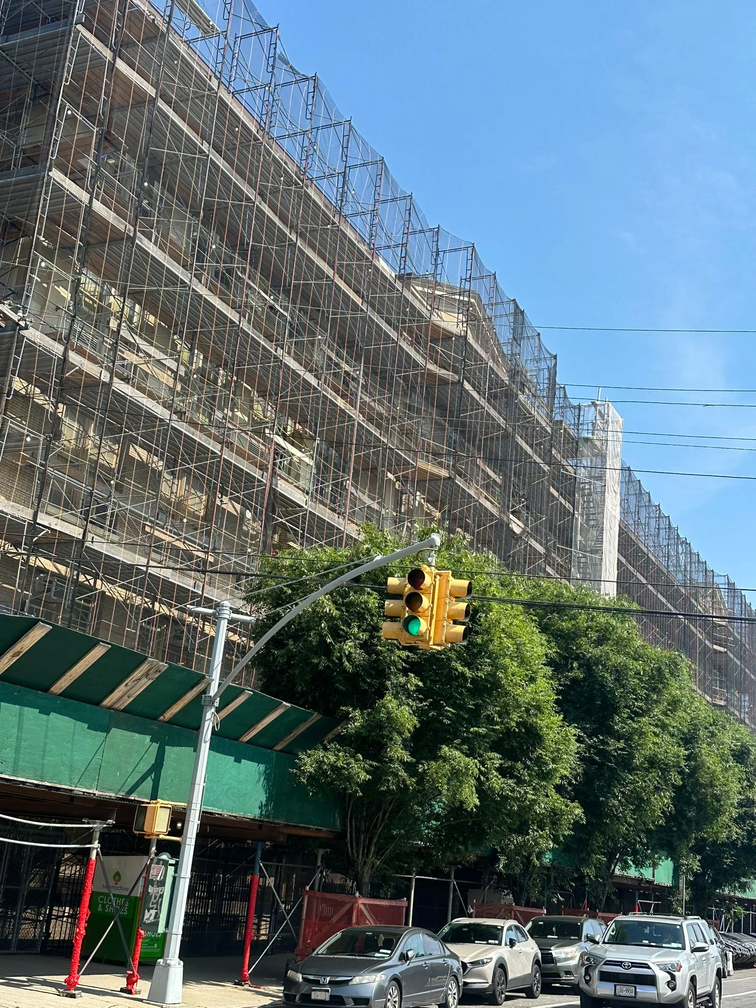 scaffolding and sidewalk shed rental in Bronx 15